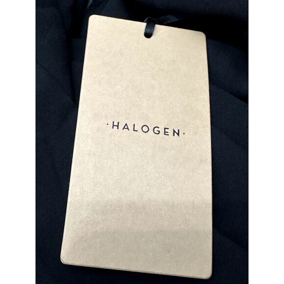 Halogen Blouse Surplice V-Neck Cap Sleeves Lightweight Black Women's Small NWT - Picture 8 of 10